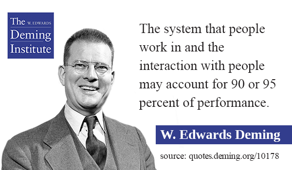 the system that people work in and the interaction with people may ...